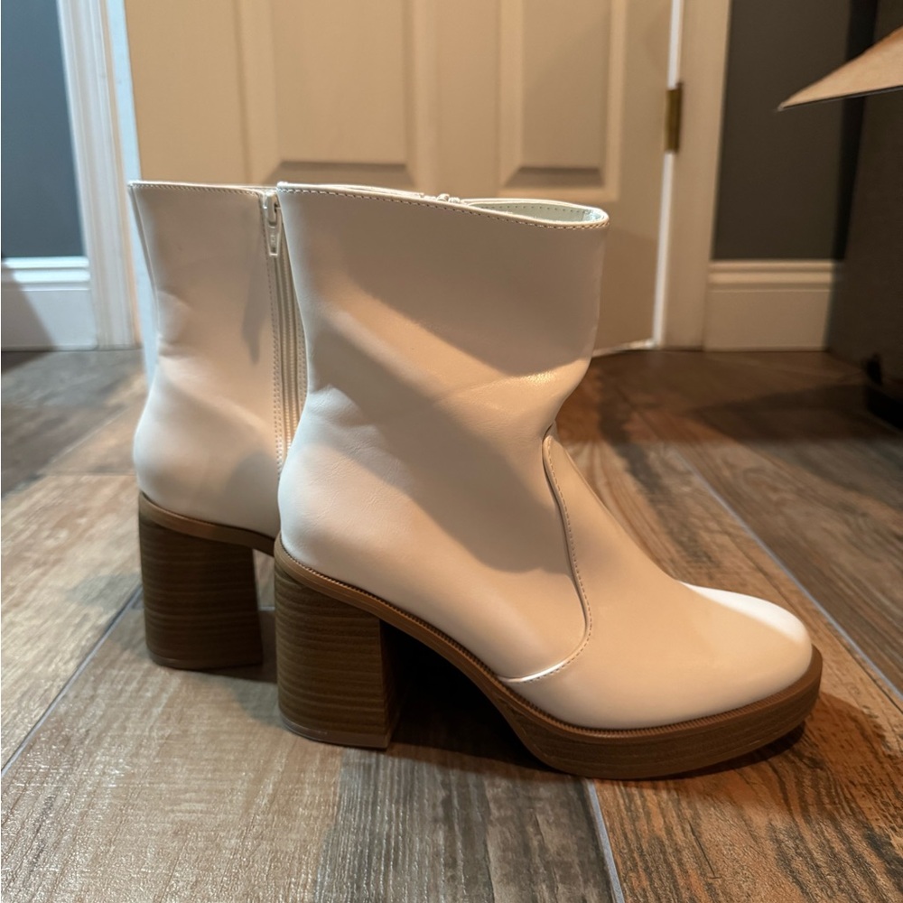 A New Day White Boots